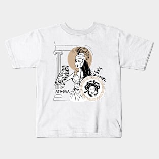 Goddess Athena Kids T-Shirt